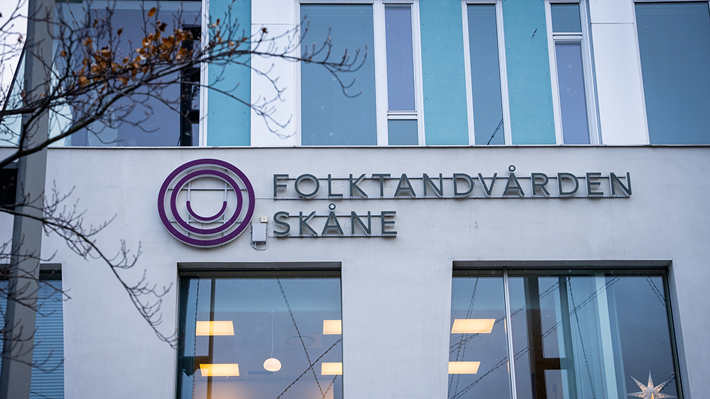 Folktandvården Skåne Hyllie fasad.