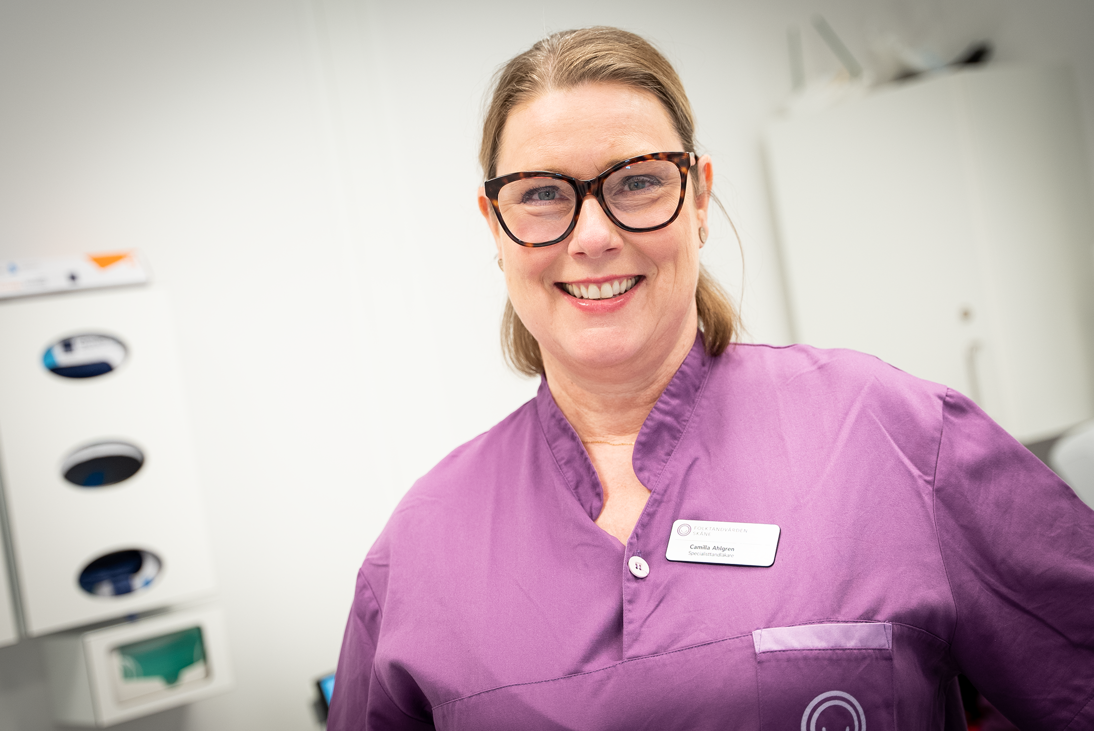 Portr&auml;tt p&aring; Camilla i klinikmilj&ouml;