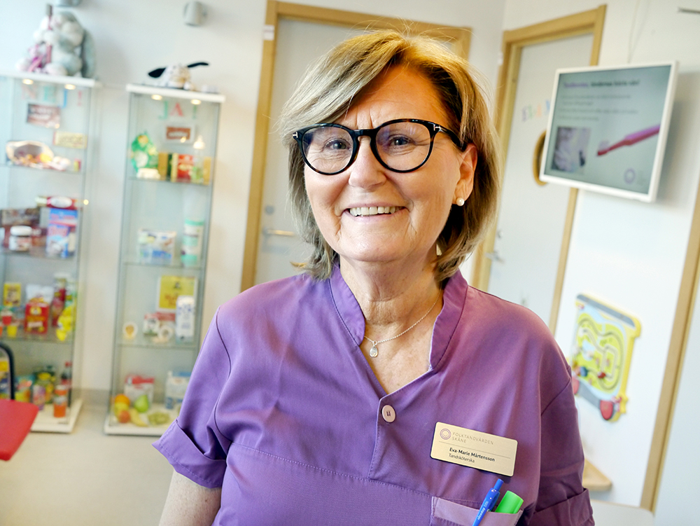 Portr&auml;tt p&aring; Eva-Mrie p&aring; Tandborsten i Roseng&aring;rd